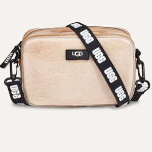 UGG Tan Crossbody Bag with Logo Strap
